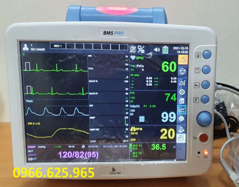Máy monitor theo dõi bệnh nhân 5,6 thông số Bionet