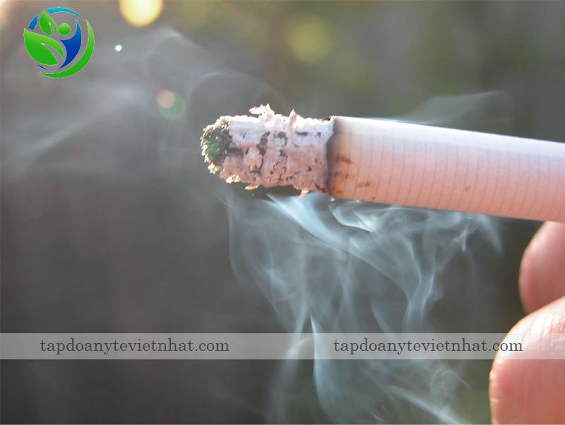 khói thuốc lá gây kích ứng đường hô hấp tạo đờm