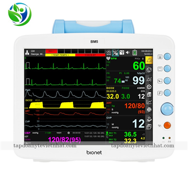 Máy monitor theo dõi bệnh nhân 5,6 thông số Bionet BM5. Xuất xứ: Hàn Quốc